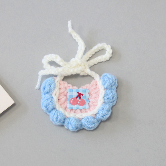 Small/Medium plush crochet bibs clothes outfits - MXM-60 - Picture 1 of 1